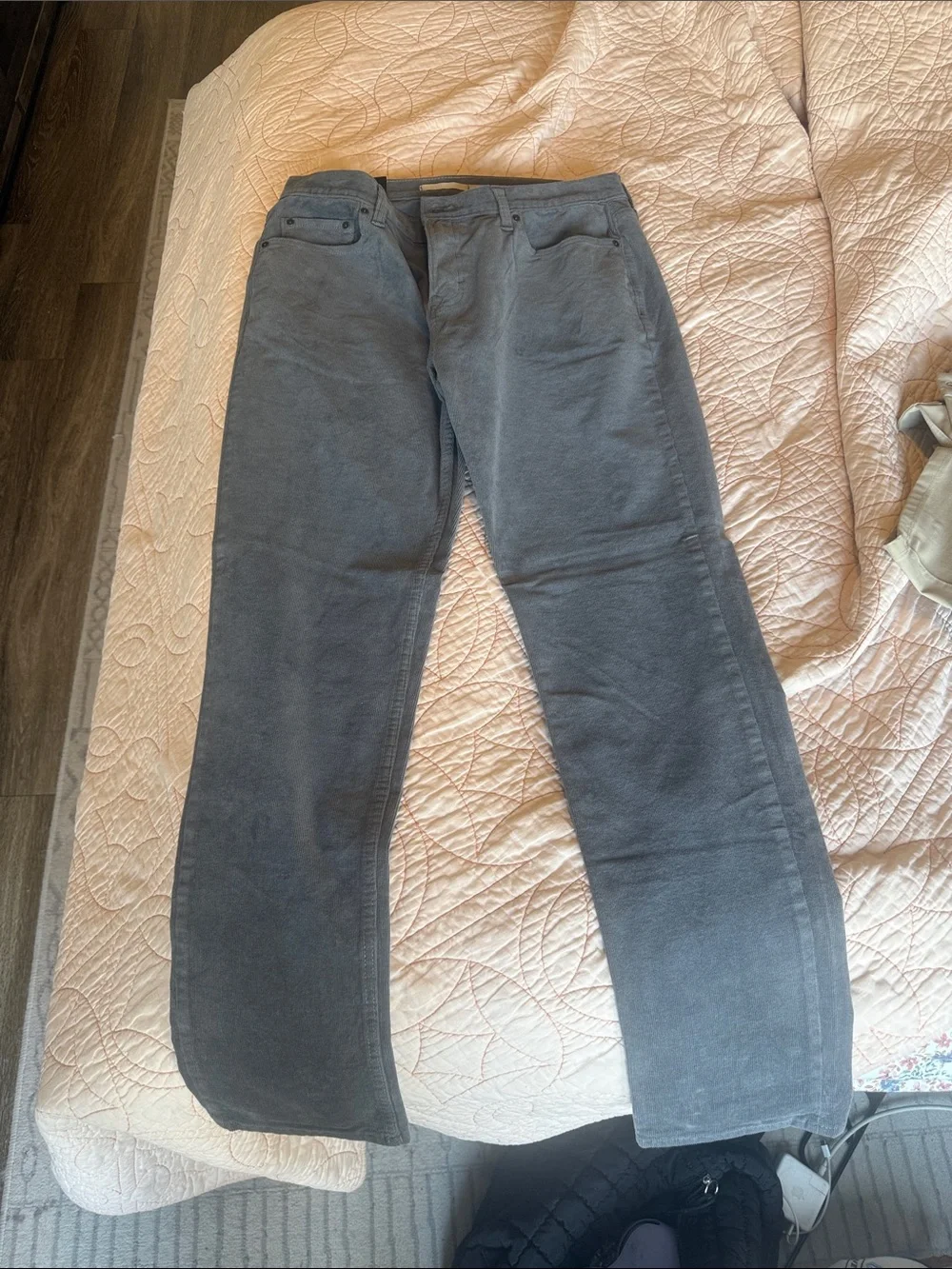 Banana Republic Travel Corduroy Pants in Charcoal 34 32 MENS